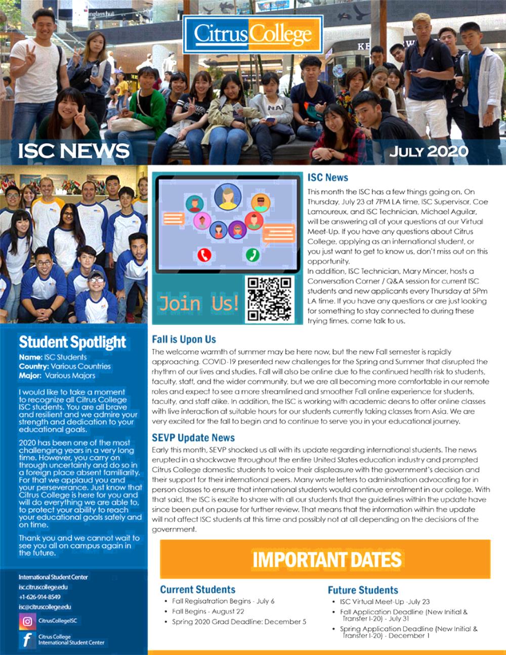 ISC News July 2020