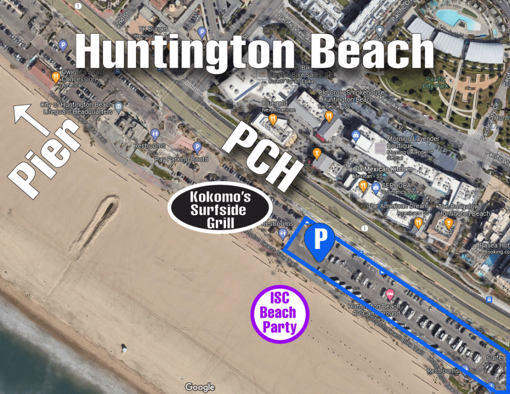 ISC Beach Party Map